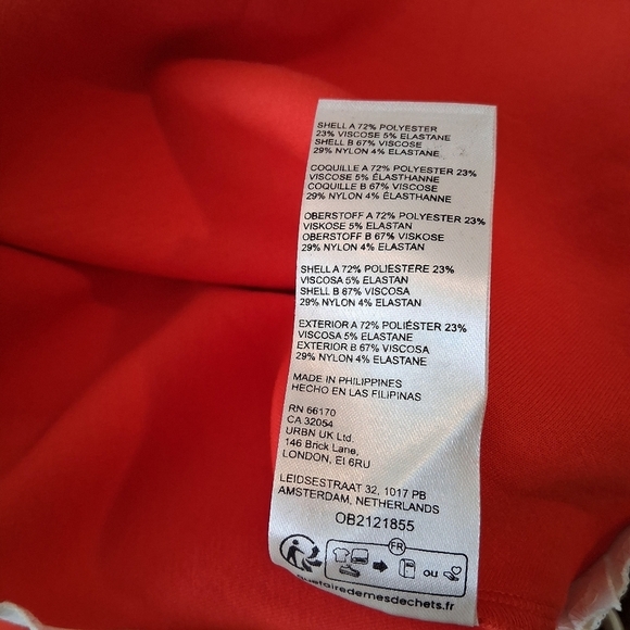 Anthropologie Maeve Red and White Colorblock A-Line Midi Dress Maxi Size XS - Picture 3 of 14